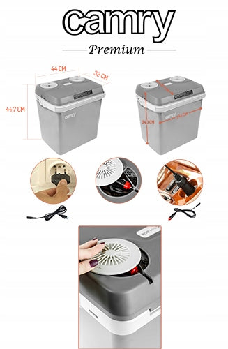 Tourist Car Refrigerator 25 Liters 12V 230V Heating Cooling Manufacturer code CR8082