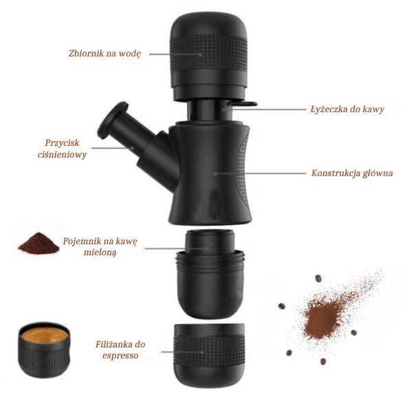 Tourist Coffee Maker - Manual, Compact, No Electricity. Manufacturer code 727454