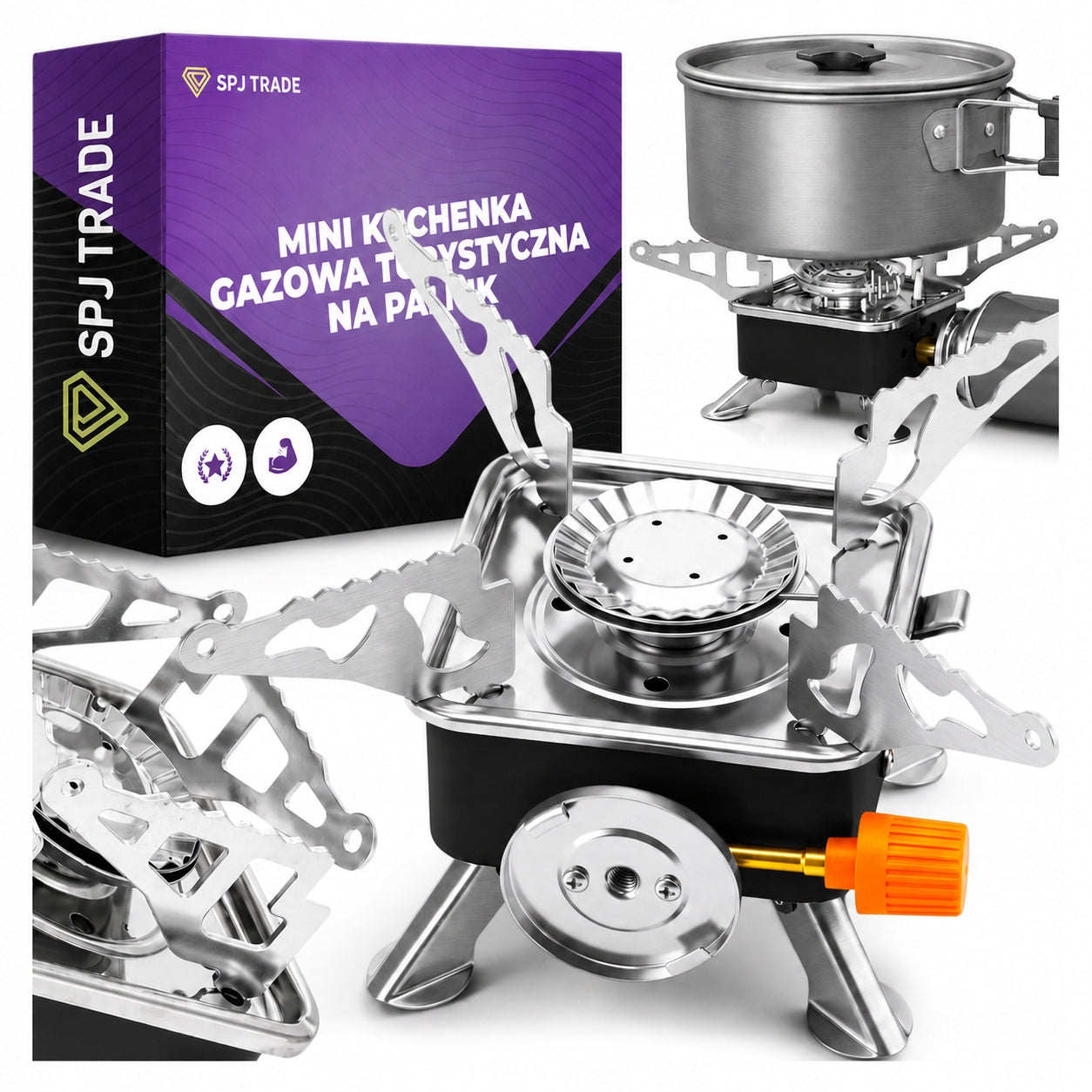 Tourist Cooker Mini Gas Burner Portable 2800W For Cartridges