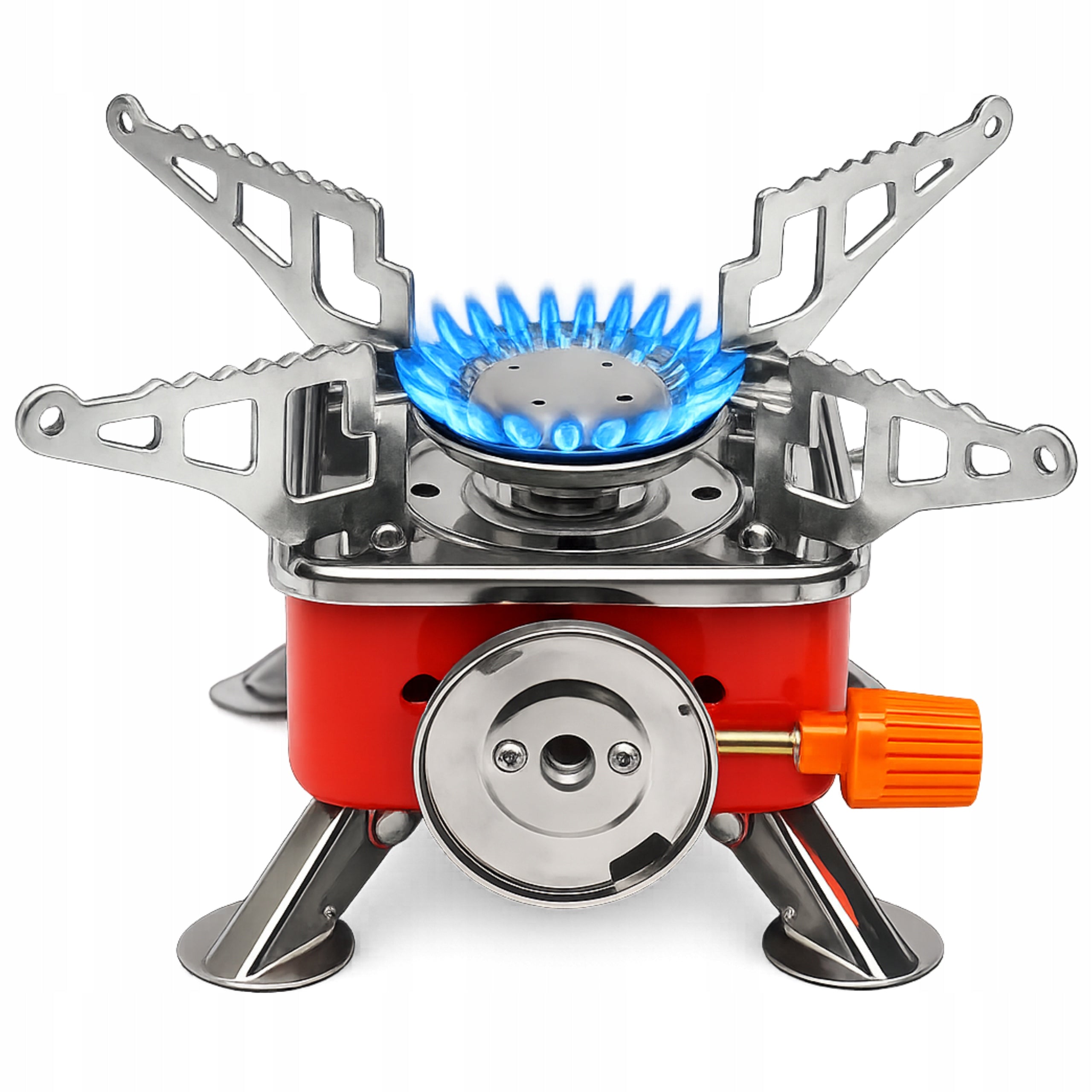 Tourist Gas Stove Folding + 4 Cartridges Gas Set Strong Camping Manufacturer code GAZOWA MAŁA SKŁADANA PRZENOŚNA 4 GAZY KOMPLET