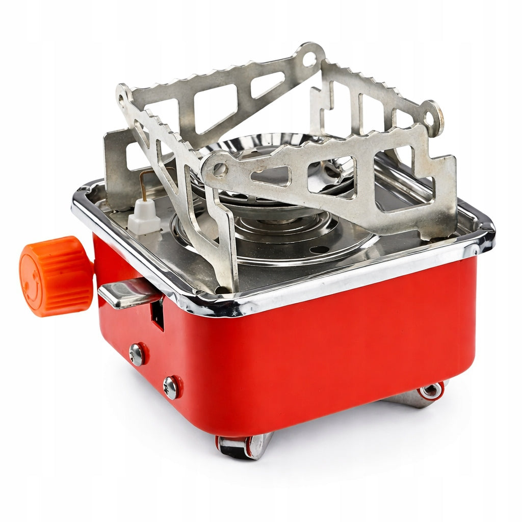 Tourist Gas Stove Folding + 4 Cartridges Gas Strong 2800W Camping Manufacturer code Gazowa Na Kartusz Mała Polowa Przenośna Biwak