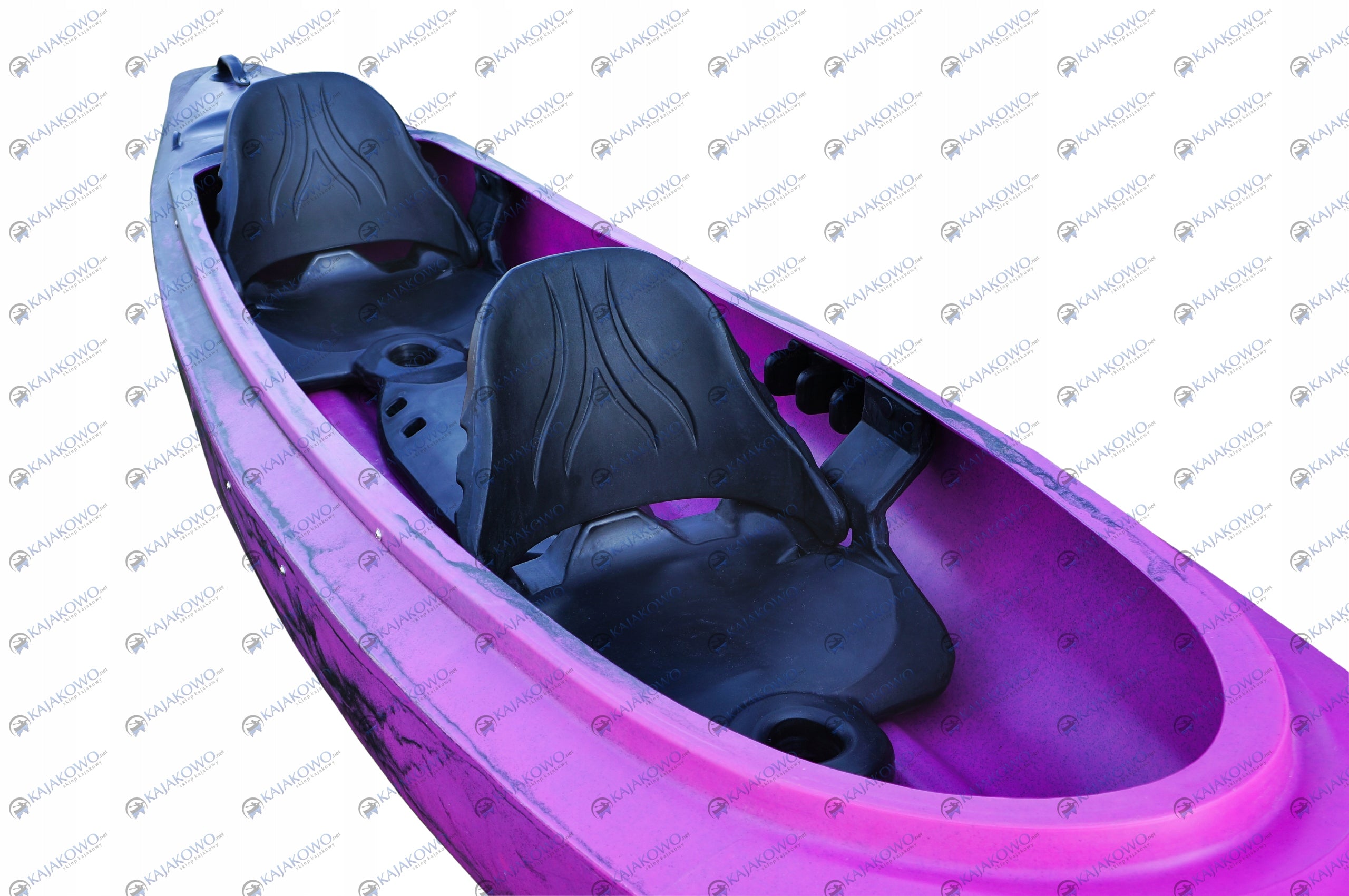 Tourist Kayak Reef Roteko LDPE 2+1 Fuchsia Pink and Black Length 398 cm