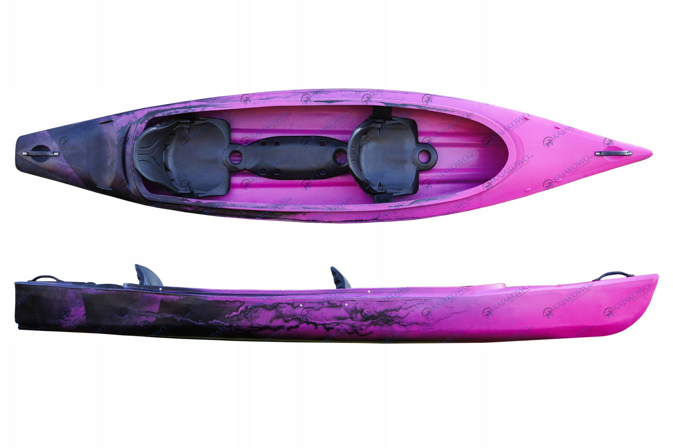 Tourist Kayak Reef Roteko LDPE 2+1 Fuchsia Pink and Black