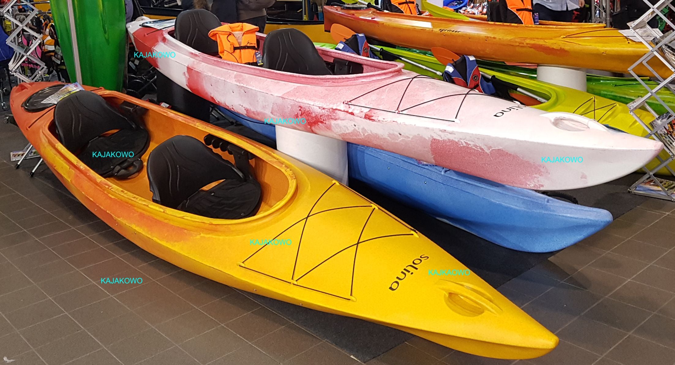 Tourist Kayak Roteko SOLINA 2+1 HDPE 480cm Family Expedition with Luke Number of seats 2