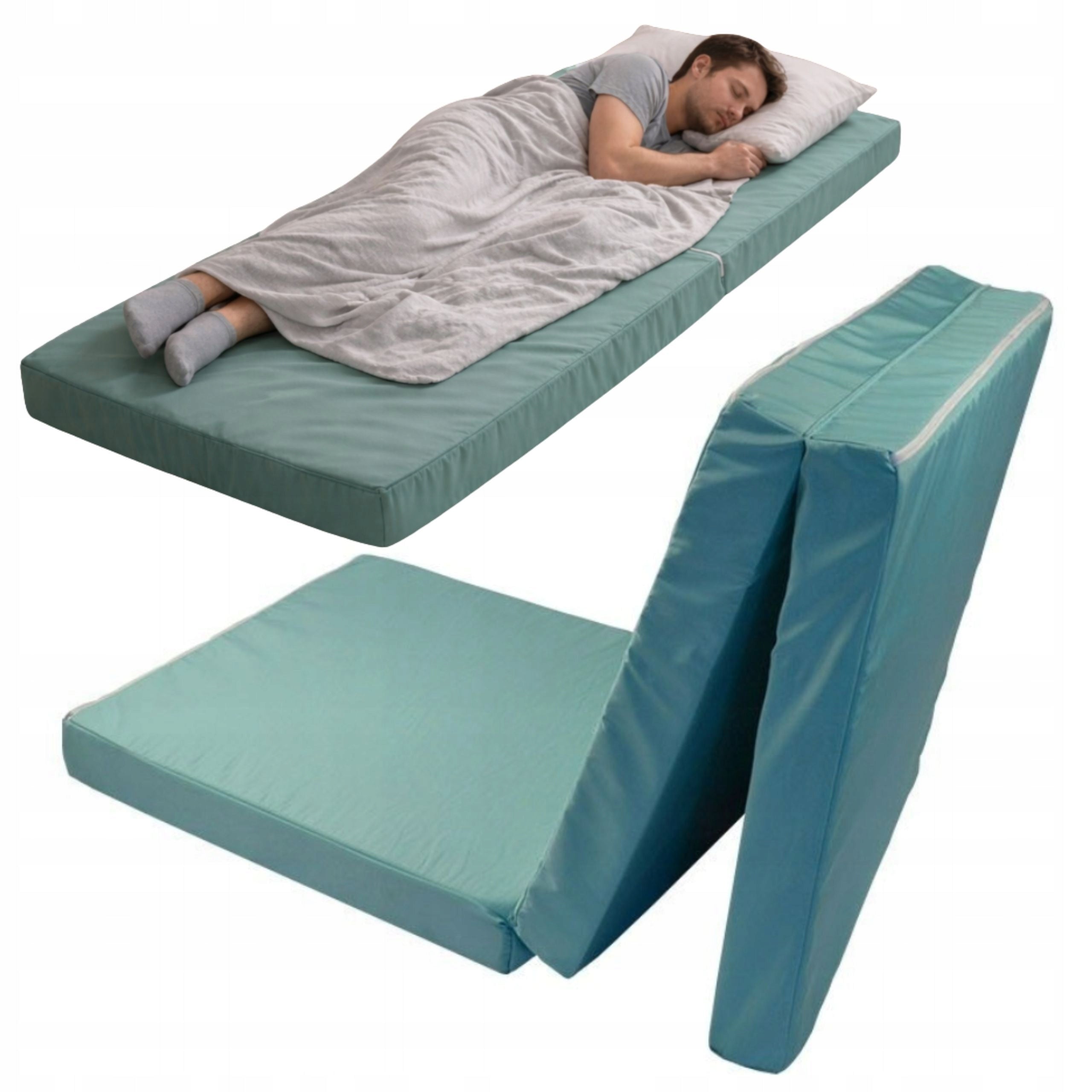 Tourist Mattress Folding 65×195×8 cm Double Sided Comfortable High Quality Packaging status original