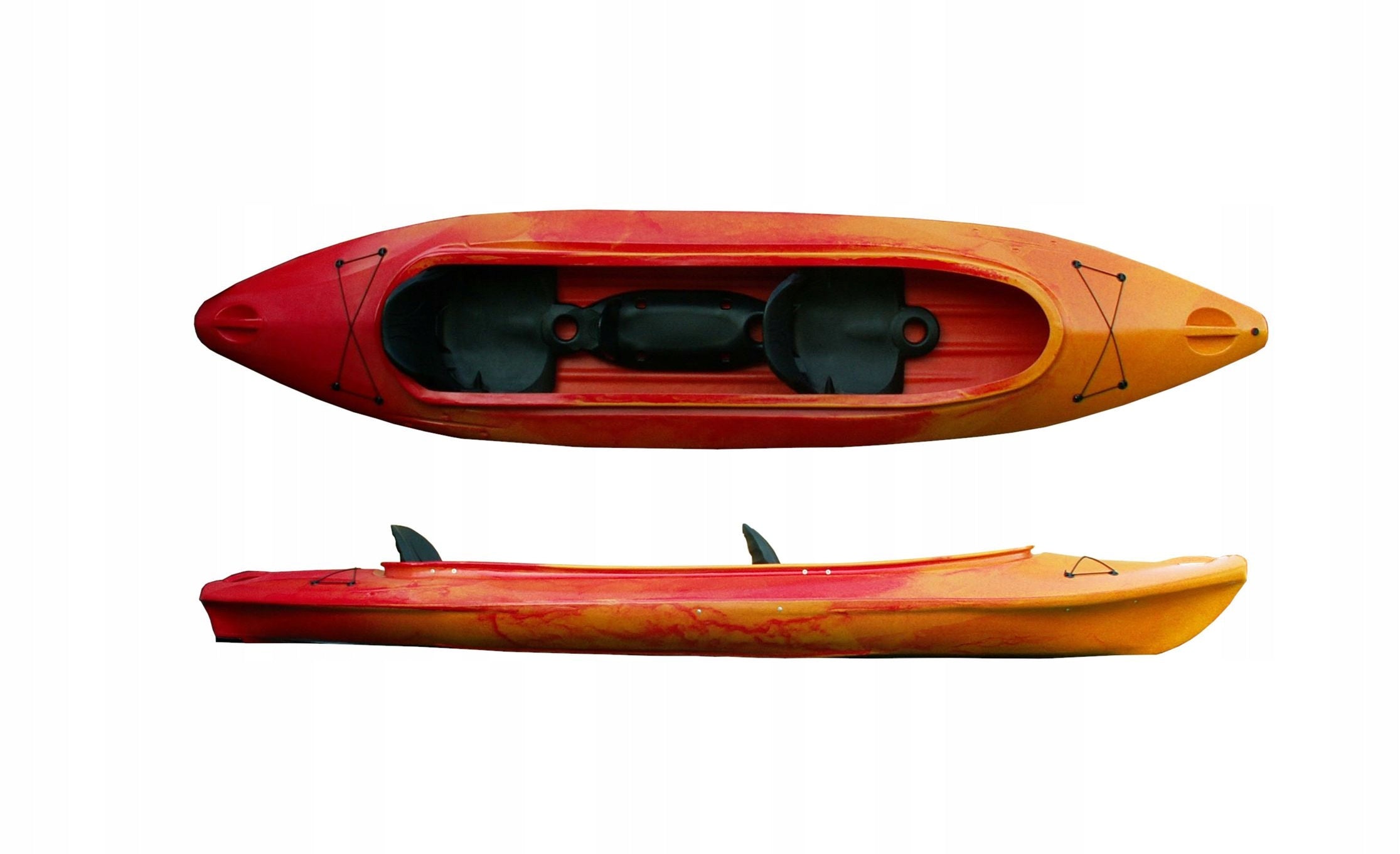 Tourist Polyethylene Kayak CAYMANN II Roteko 2+1 or 2 person HDPE
