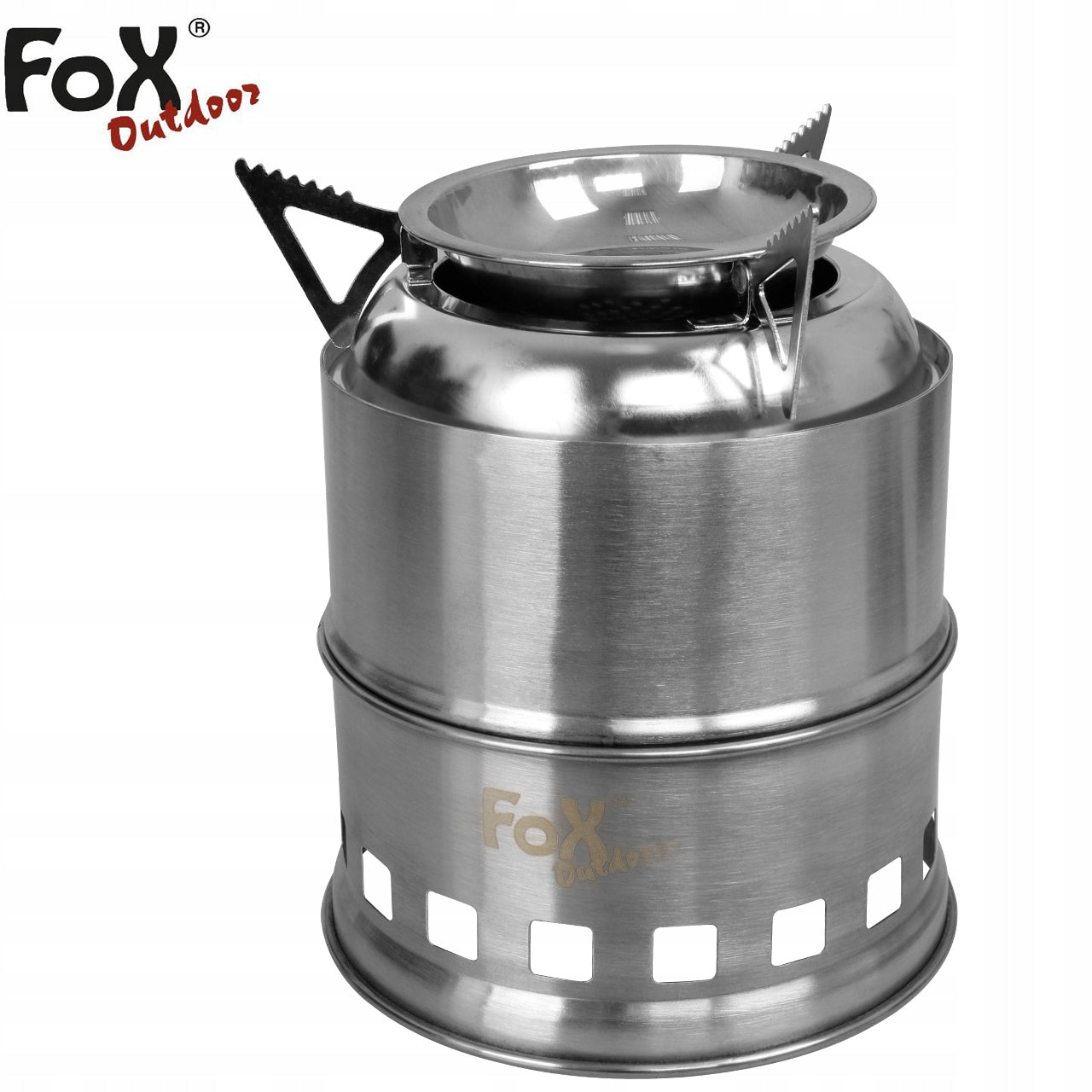 Tourist STOVE FOLDING STEEL Kocher solid fuel MHF FOX OUTDOOR Brand Fox Outdoor
