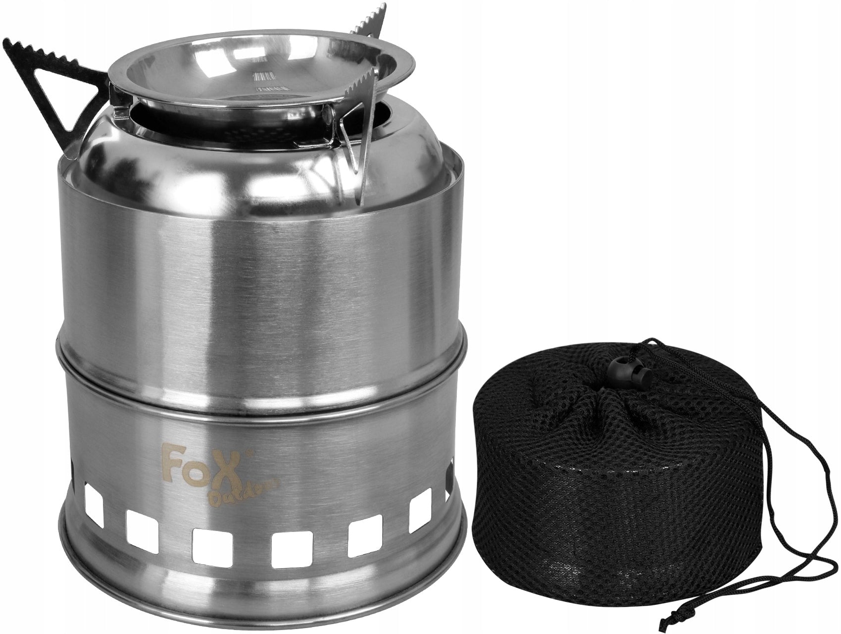 Tourist STOVE FOLDING STEEL Kocher solid fuel MHF FOX OUTDOOR