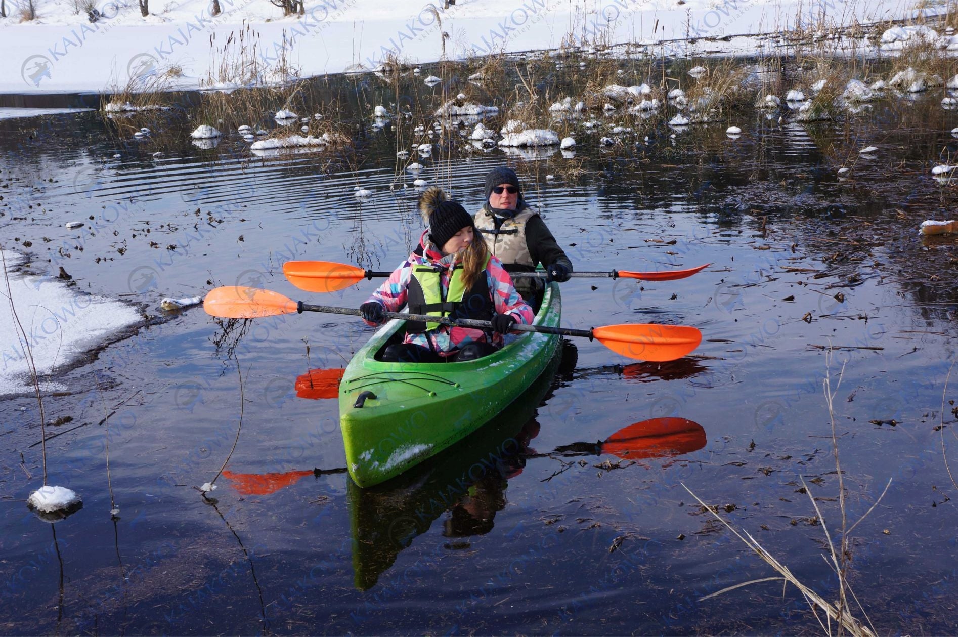 Tourist Set Double Kayak RAFA + Paddles Egalis Pouch/ Bag Model Rafa Chmurka