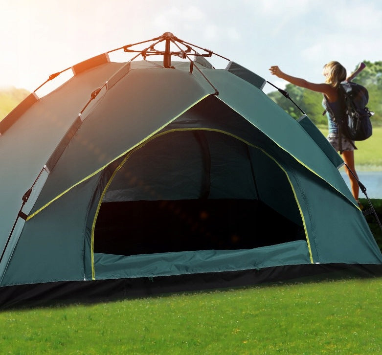 Tourist Tent 3/4 Person Camping Waterproof Family UPF50+