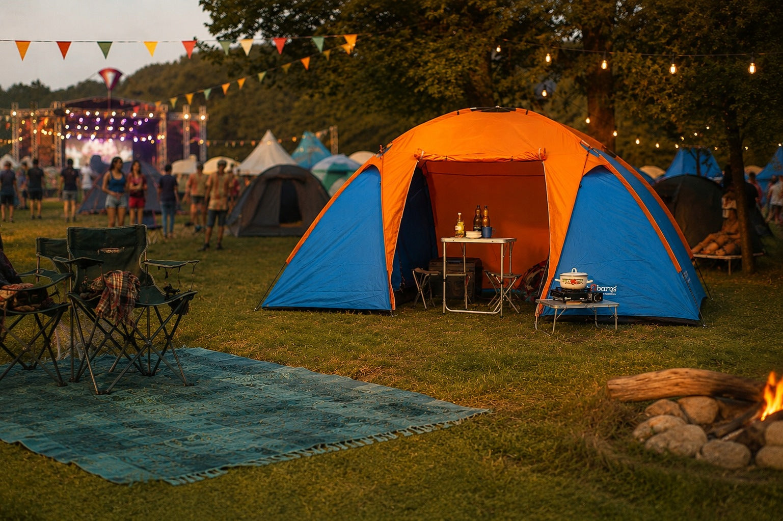 Tourist Tent 4 Person 2 Bedrooms + Large Tropical Vestibule 3000mm Manufacturer code Colorado 4