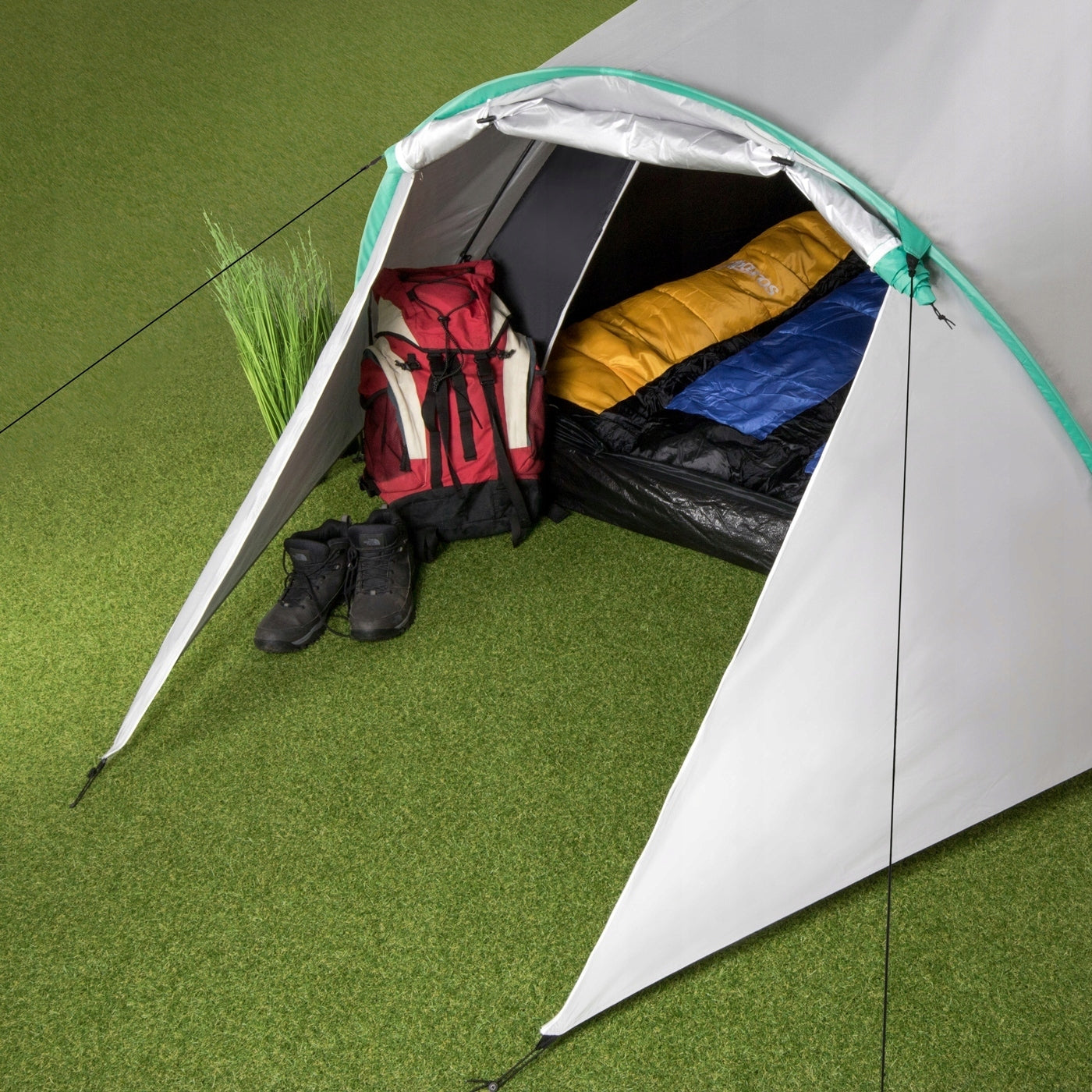 Tourist Tent 4 Person 3000 mm Tropical Waterproof AbarQs Number of people 4