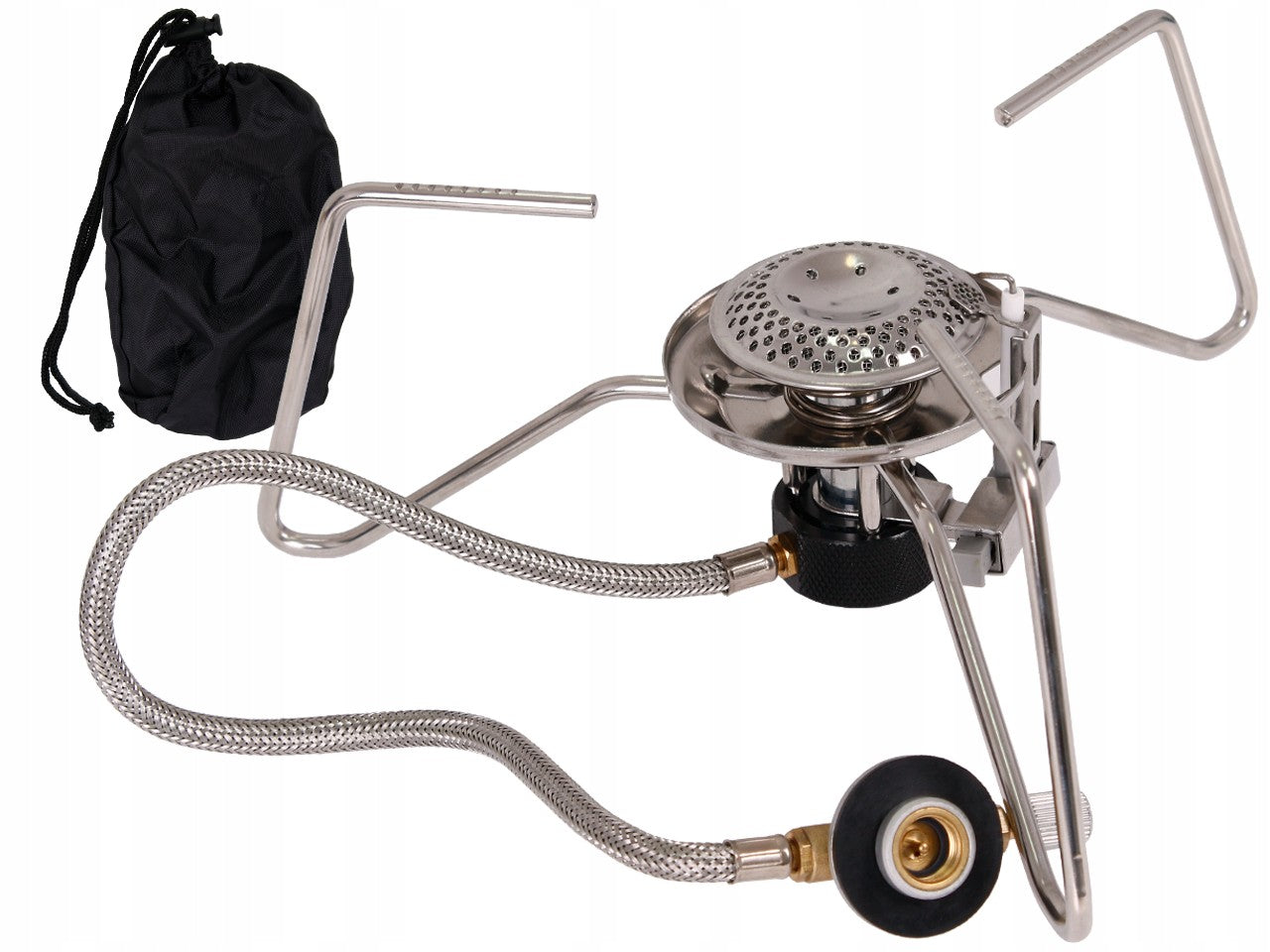 Tourist burner for camping gas stove Mil-Tec hose igniter