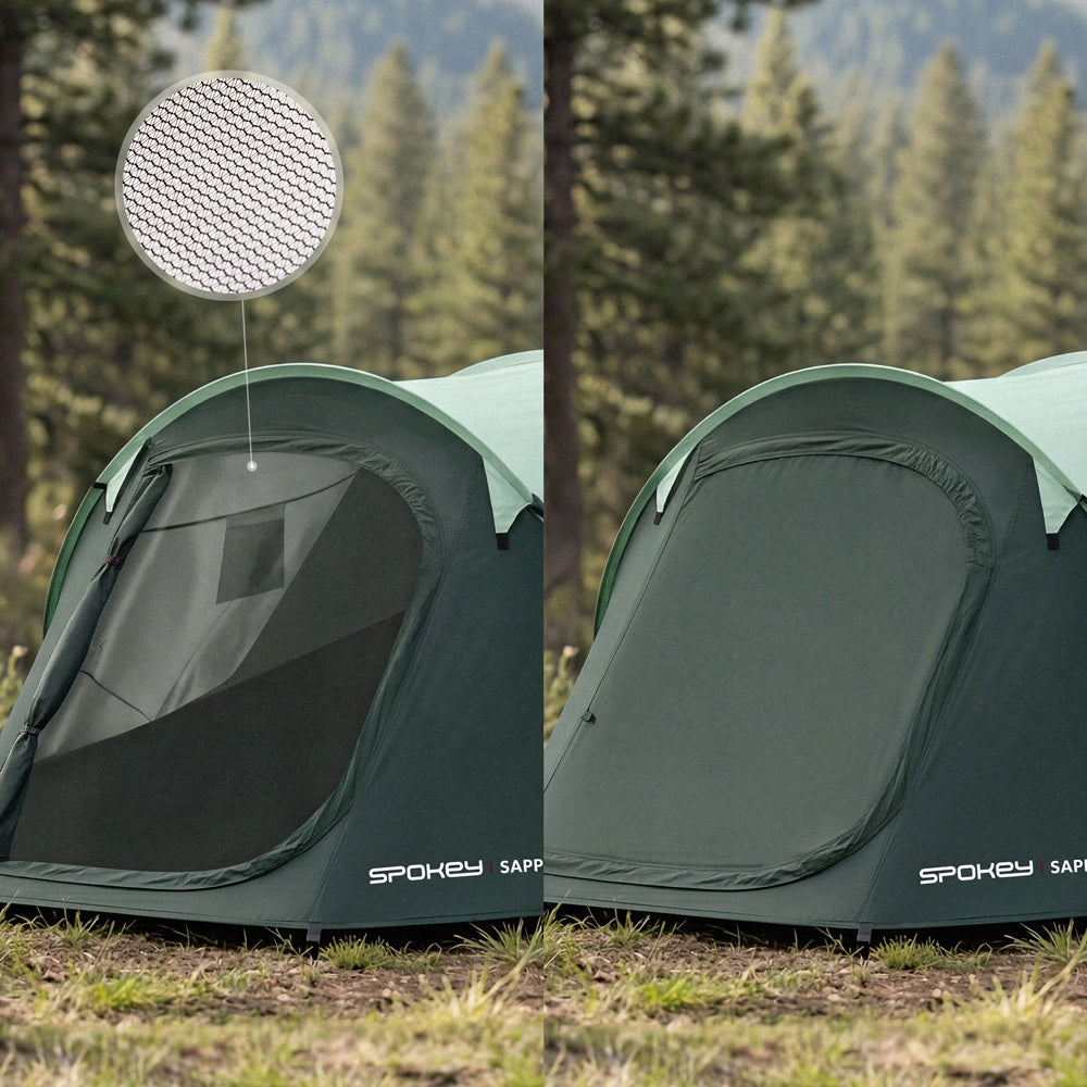 Tourist camping tent self-folding pop-up Spokey SAPPHIRE Packaging status original