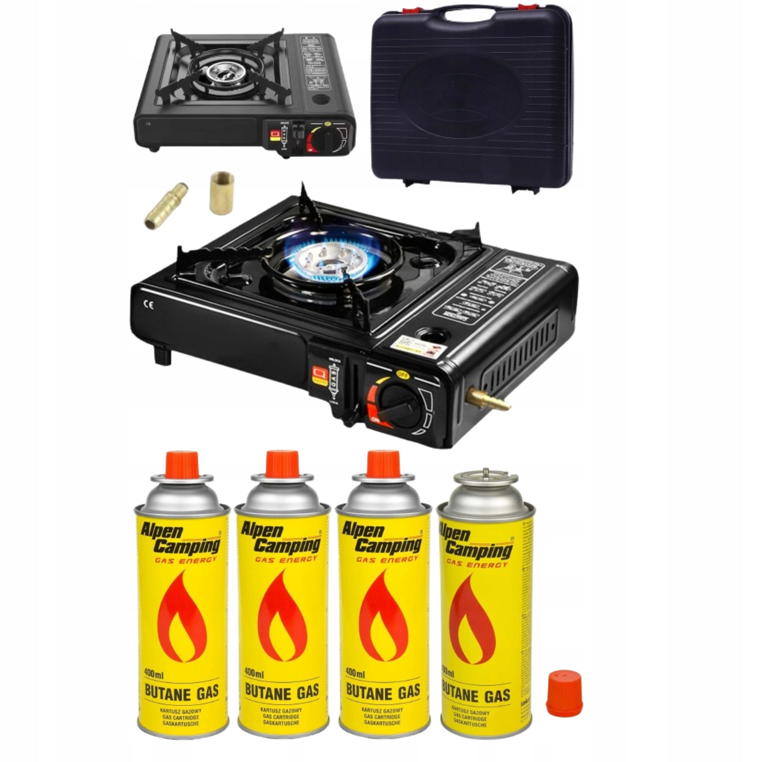 Tourist cooker GAS Field 4x GAS CARTRIDGES grill camping outdoor