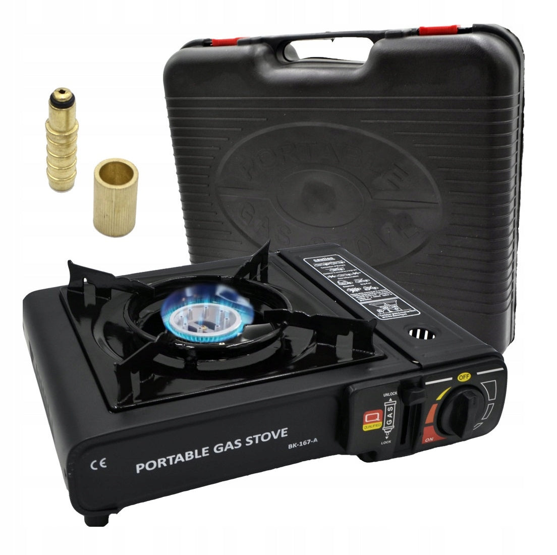 Tourist cooker Happy Home gas 1-burner 2500 W with piezo-burner