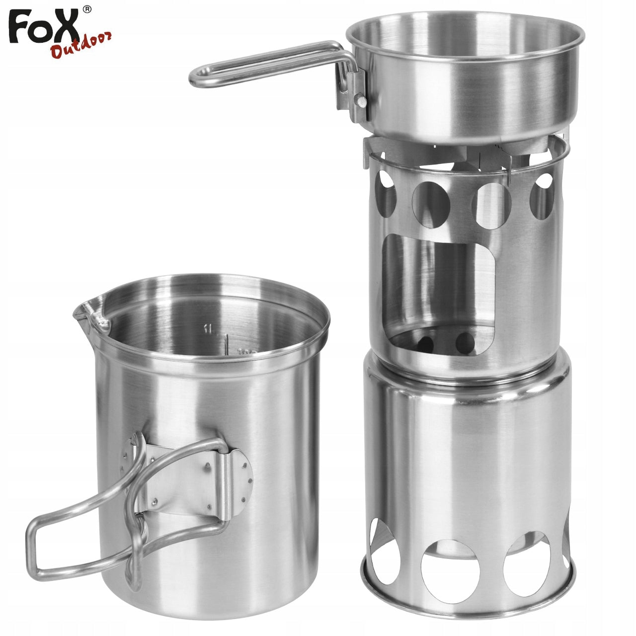 Tourist cooker with dish set Fox Outdoor Travel 4 el. Manufacturer code 33349