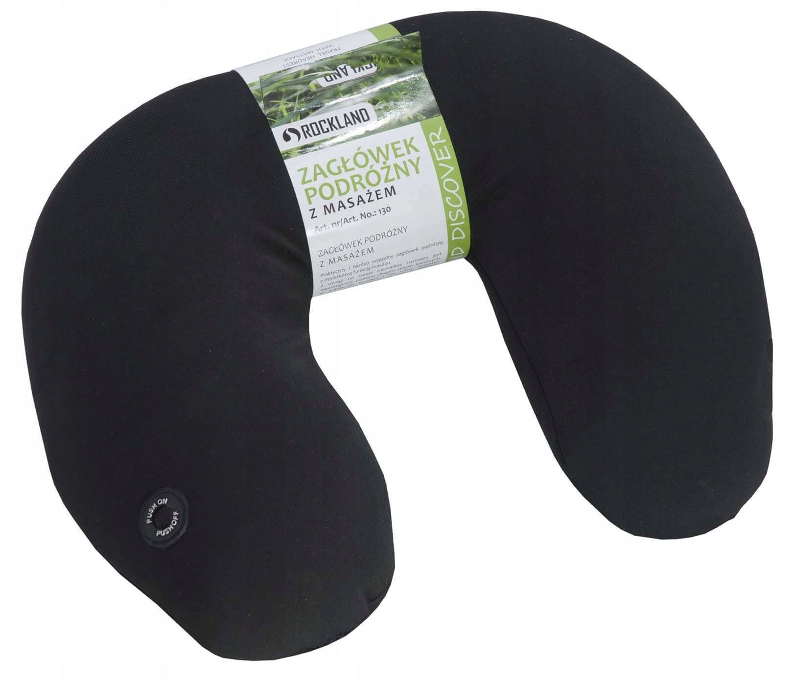 Tourist headrest Rockland - velour finish, comfortable and soft Manufacturer code 130
