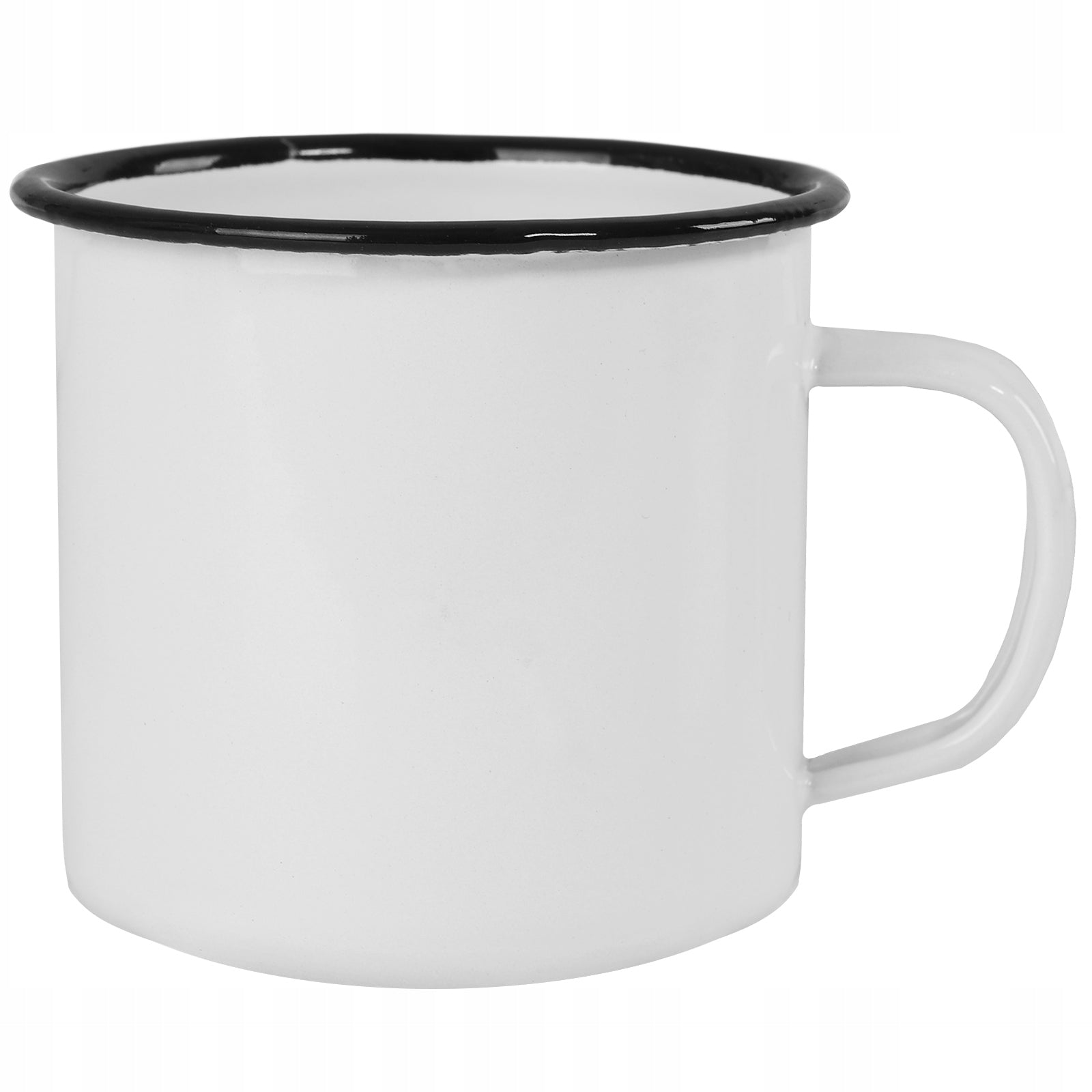 Tourist mug metal enamelled MFH Fox Outdoor 350ml for camping white