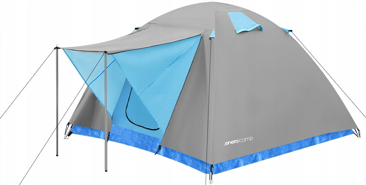 Tourist tent 4-person 210x240x130 cm IGLO SAVANA grey-blue Brand Enero
