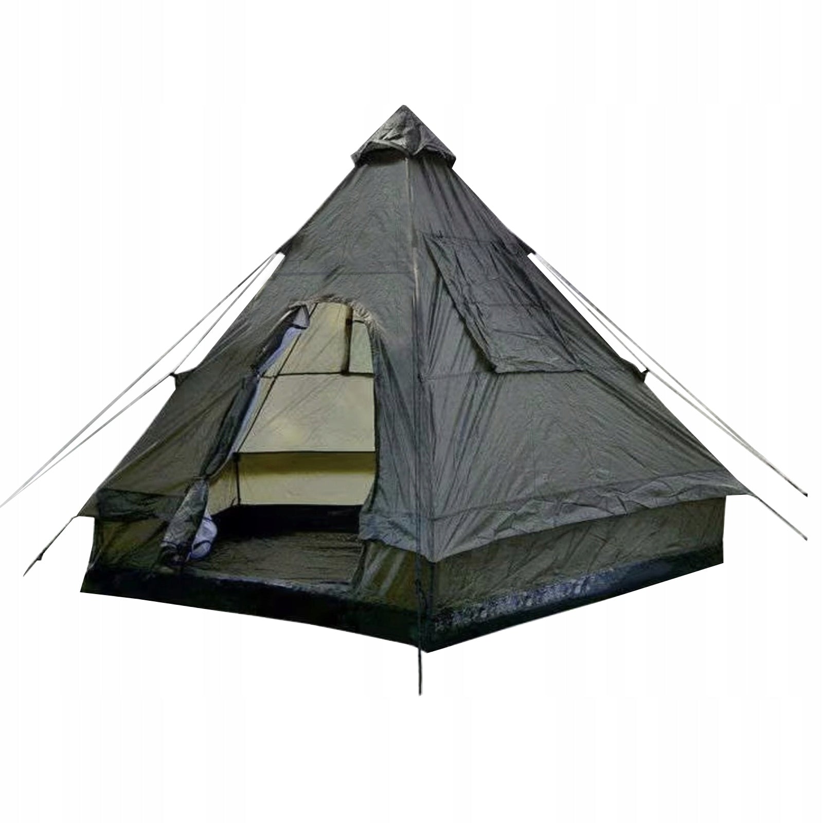 Tourist tent 4-person family waterproof Mil-Tec Tipi olive