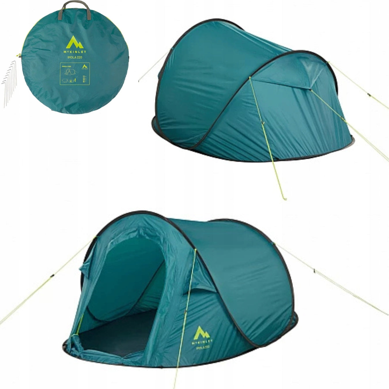 Tourist tent McKinley Imola self-folding 2os