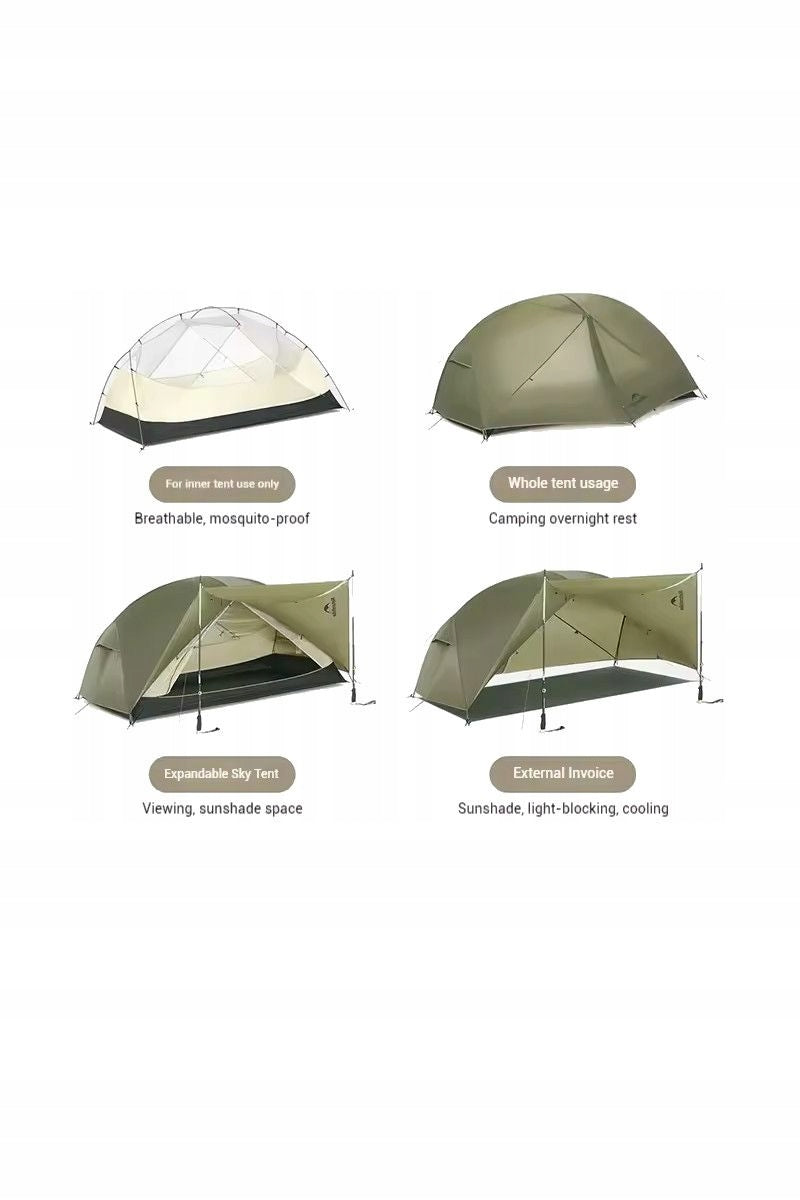 Tourist tent Naturehike Mongar Pro 20D CNK2550WS037 1os. green Manufacturer code 6977465863775