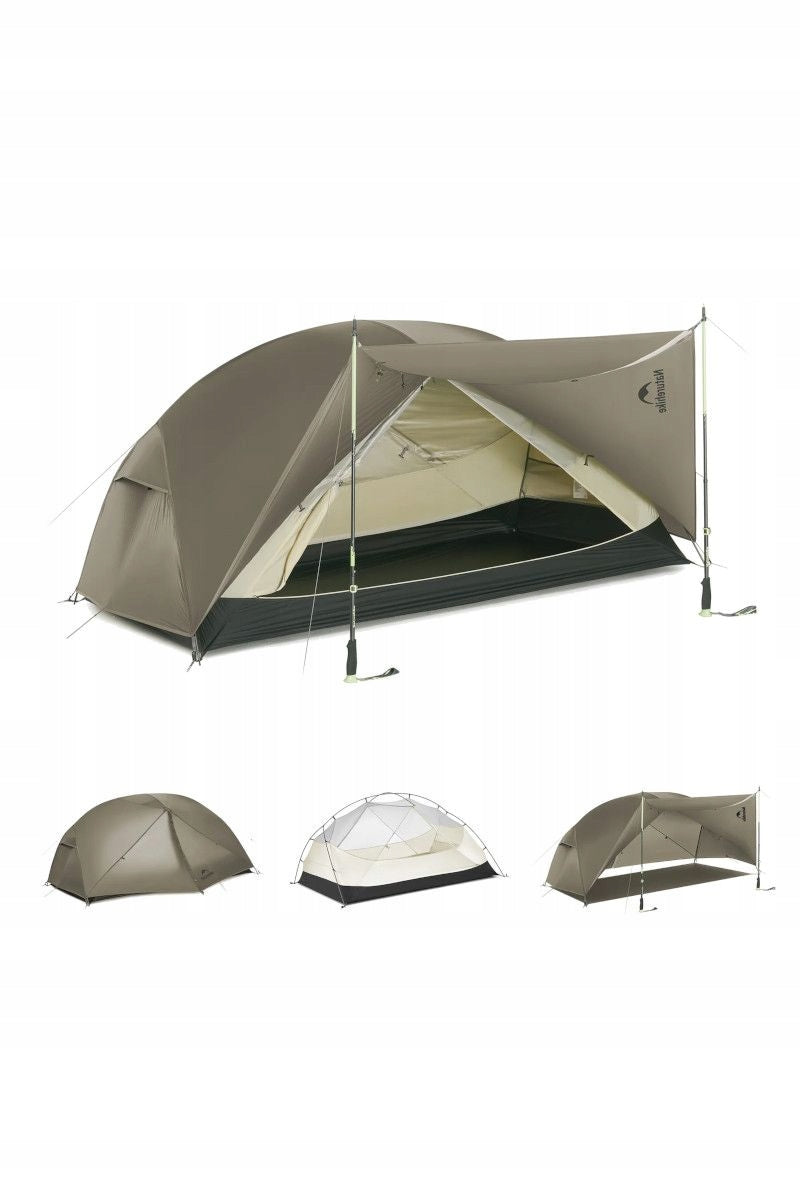 Tourist tent Naturehike Mongar Pro 20D CNK2550WS037 2os. brown
