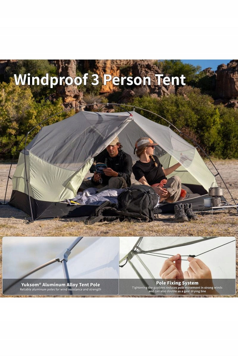Tourist tent Naturehike Mongar Pro 20D CNK2550WS037 3os. green Brand NATUREHIKE