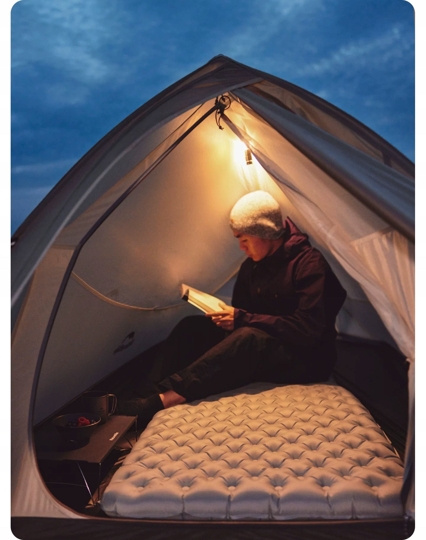 Tourist tent for 3 people, ca. 2,32 kg, Yunshang BASE, 210T Number of bedrooms 1