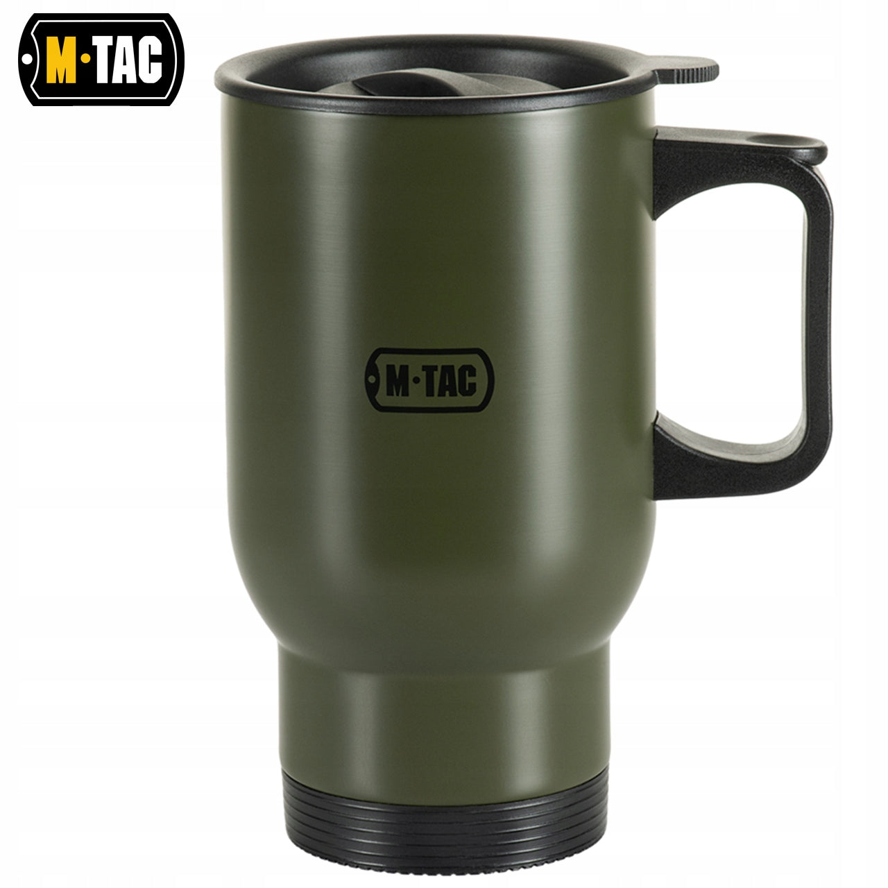 Tourist thermal mug M-Tac 450ml with lid stainless steel Olive Color green