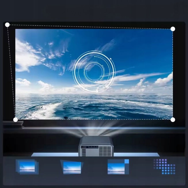 Touyinger Q12W Pro 2800ANSI 3G+128G Full HD 4K HDR10 Projector[Certificate] Packaging status original