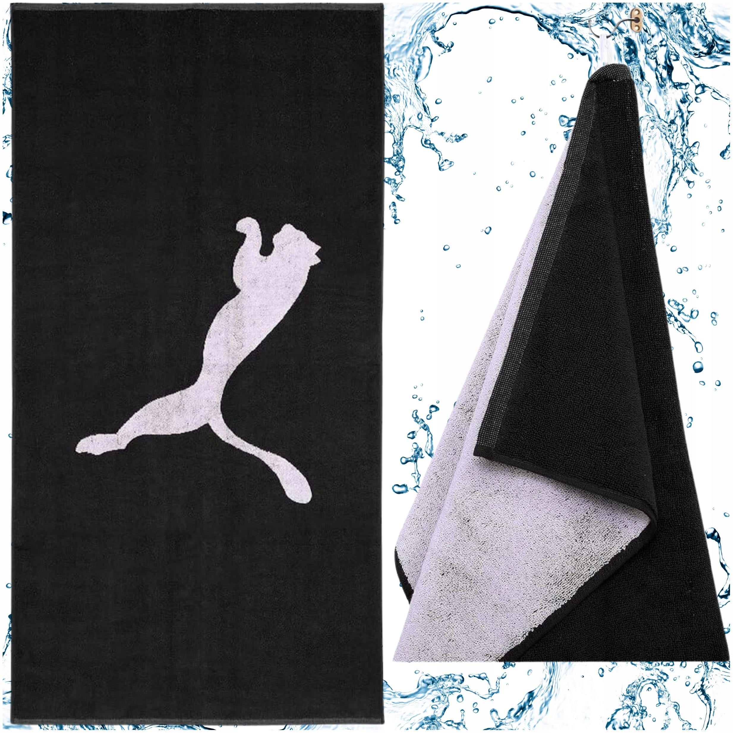 Towel Puma Swimming Pool Beach for Training Black 50x100 cm Y6216
