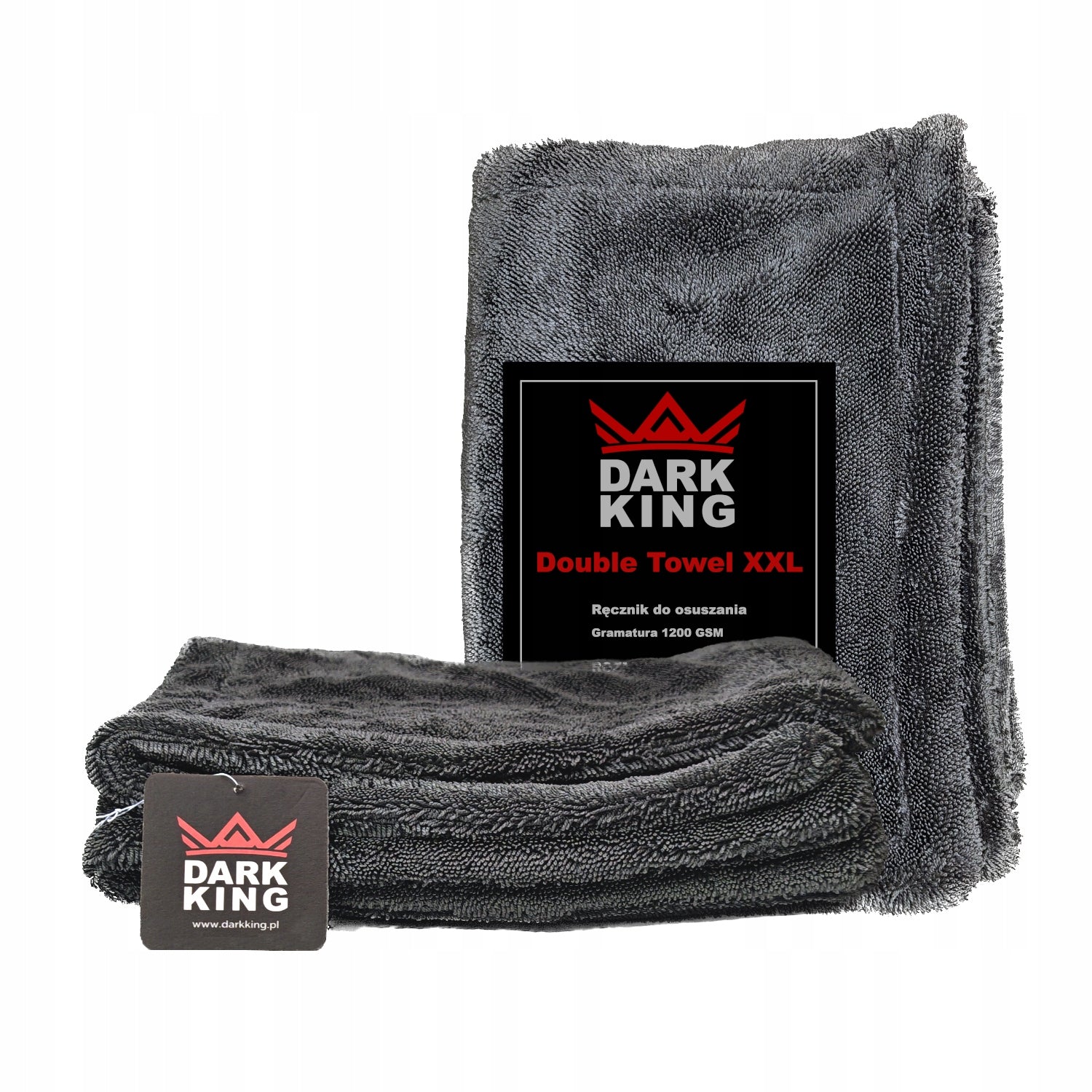 Towel for drying car Dark King microfiber XXL large 1200gsm