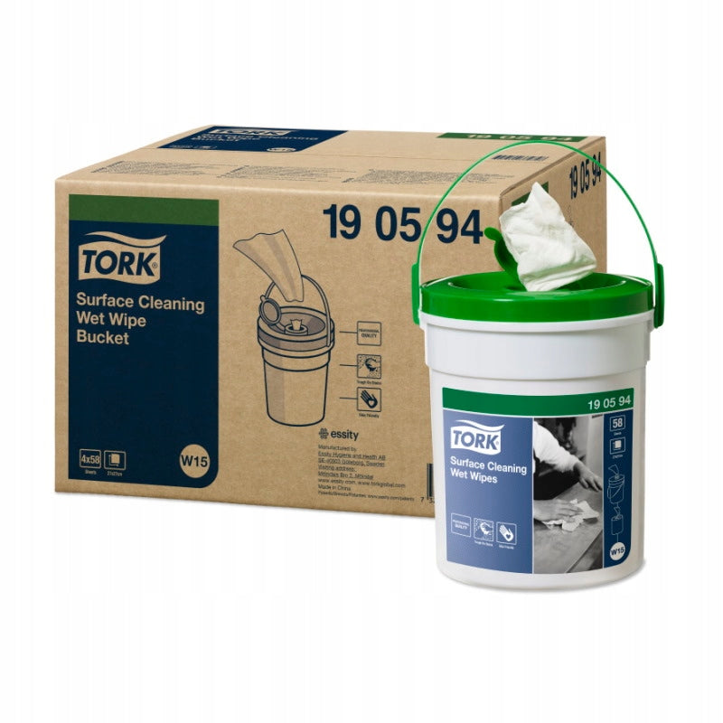 Towel in bucket nonwoven white Tork 190594 Manufacturer code 190594