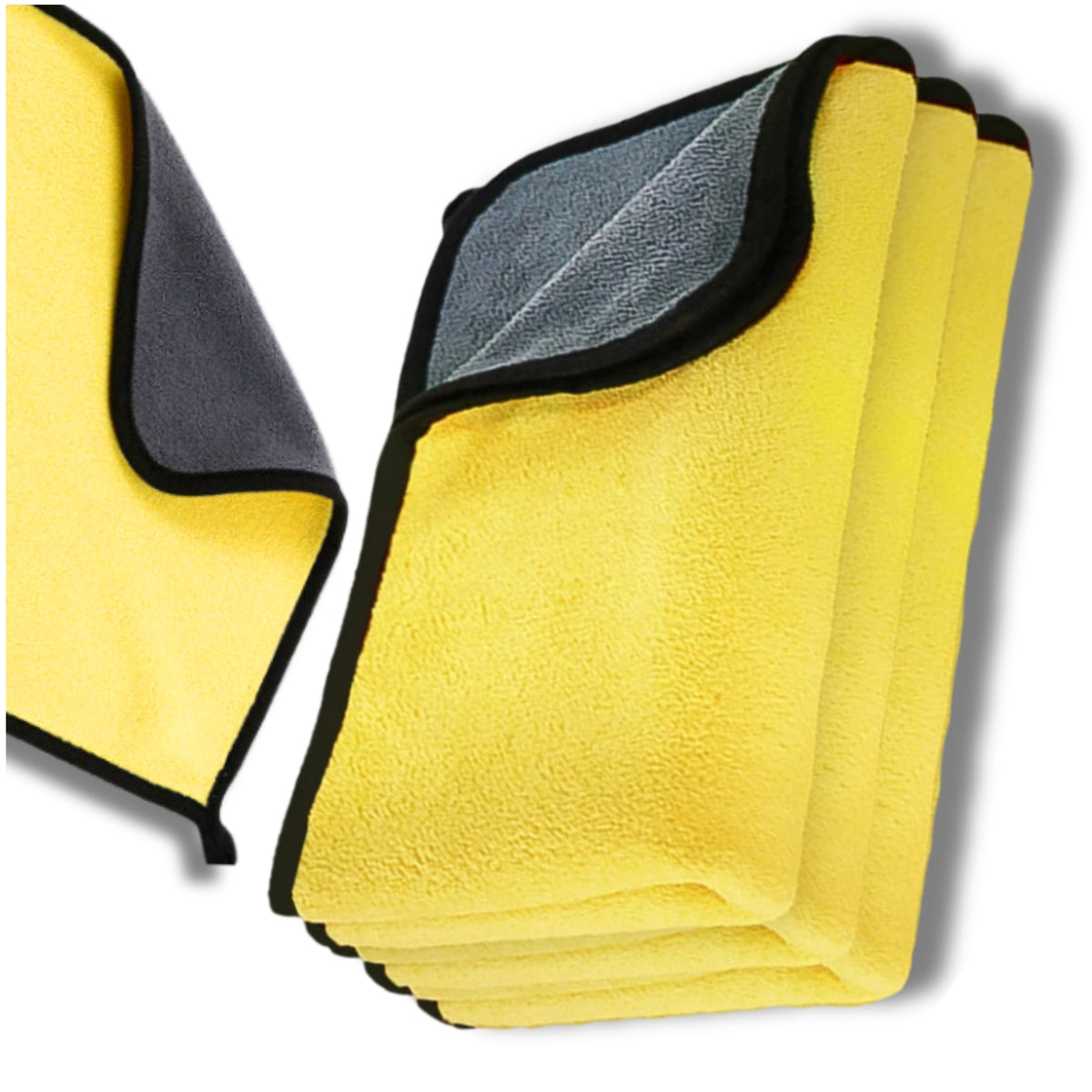 Towels Set of 3 Microfiber For Car Cloths Cleaning Drying Packaging status original