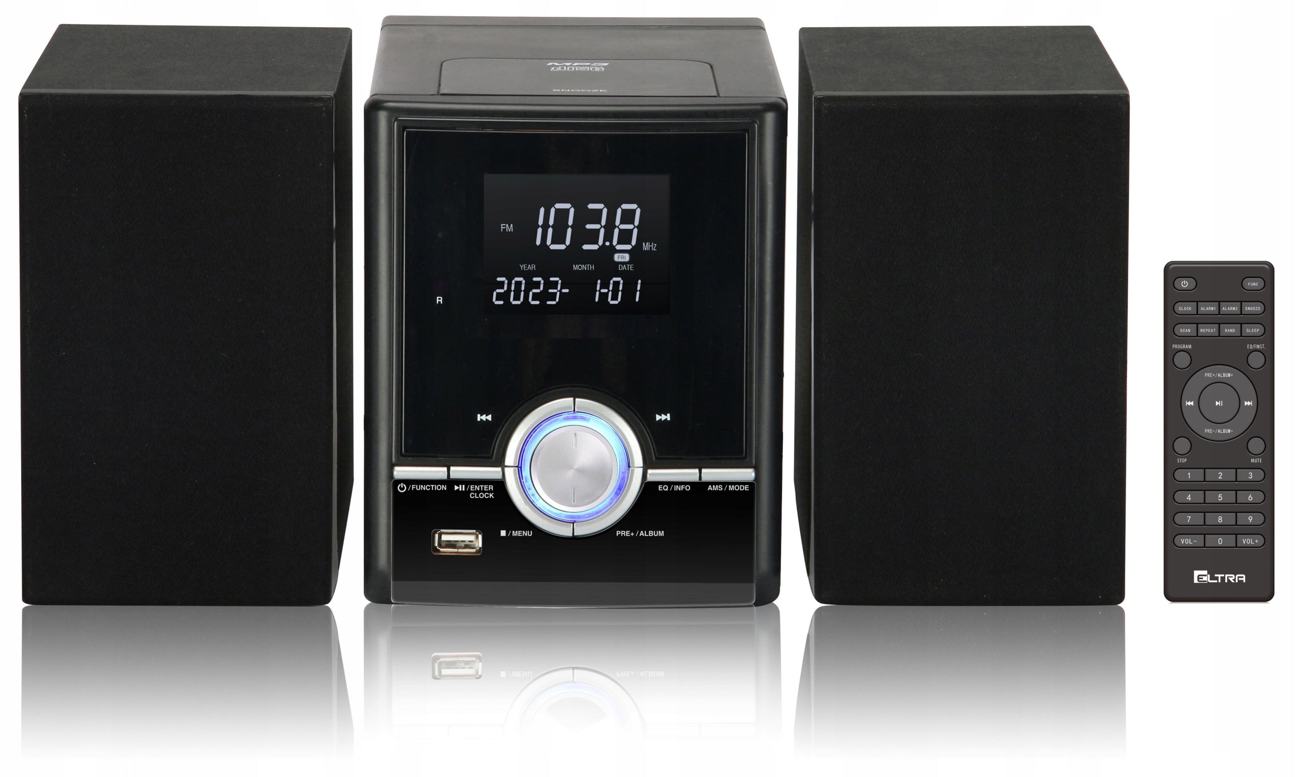 Tower ELTRA JUPITER Blue 3010BT Bluetooth USB mp3 Black