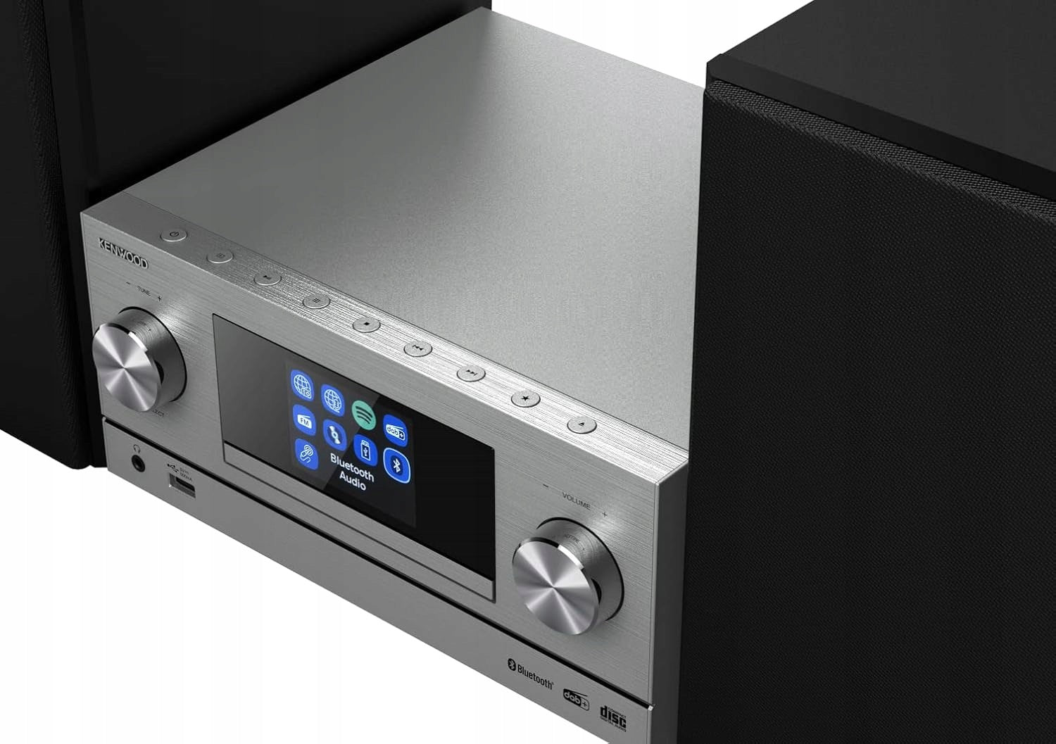 Tower Kenwood M-9000S-B CD Bluetooth USB WIFI DAB+ FM 2x50W black Brand Kenwood