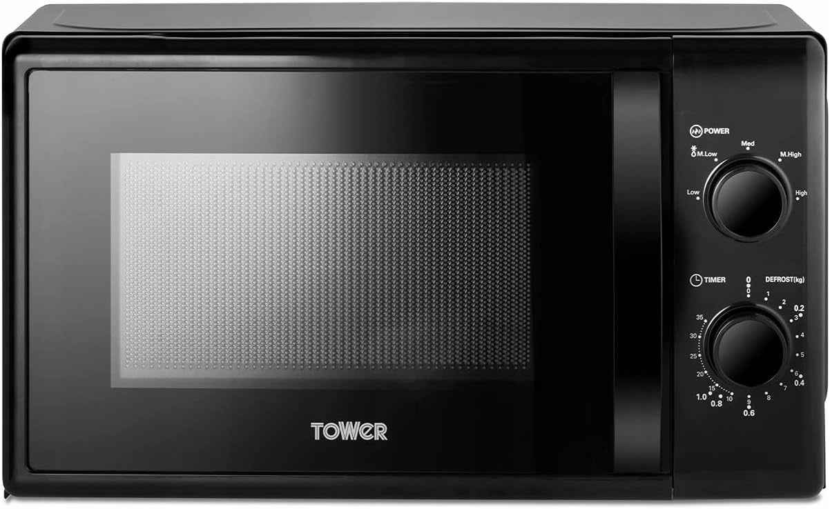 Tower T24034BLKVDE Microwave Oven 20L 700W black timer Brand Tower