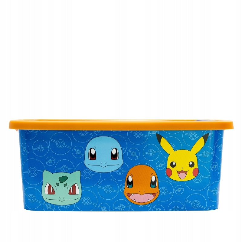Toy Container Storage Box with Lid POKEMON 13L Brand Stor