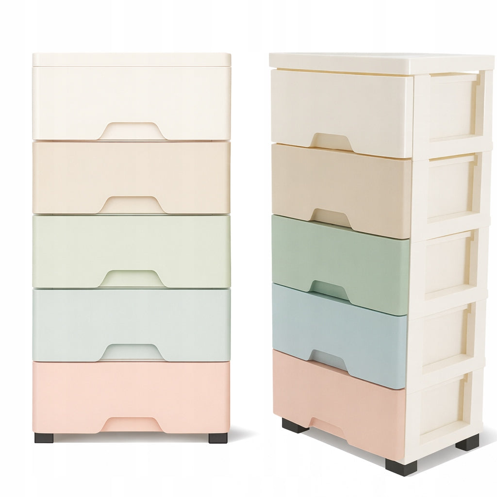 Toy Rack Drawer Containers 5 Shelves Cabinet | 70x34x25 (D800)