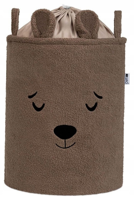 Toy basket brown bear XL