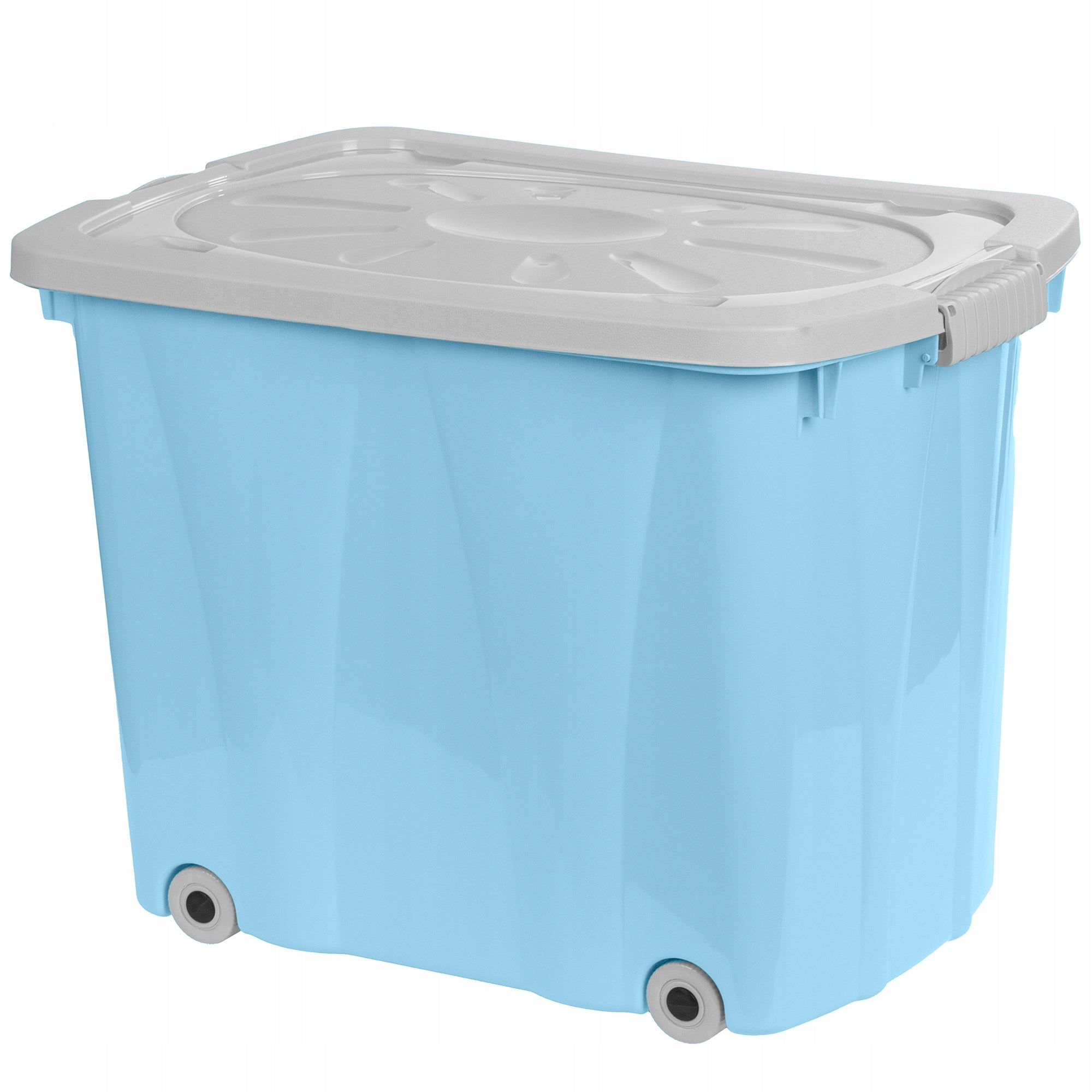 Toy container CLIPPER HIGH BLUE-GRAY 60L box trunk LARGE PL