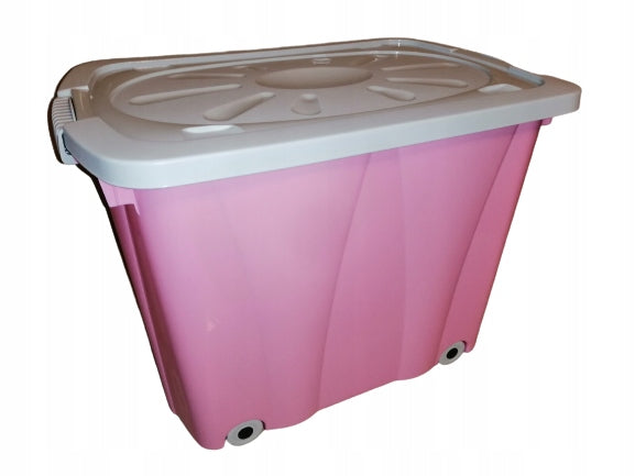 Toy container KLIPER HIGH PINK-GRAY 60L box trunk LARGE PL Manufacturer code D2222R
