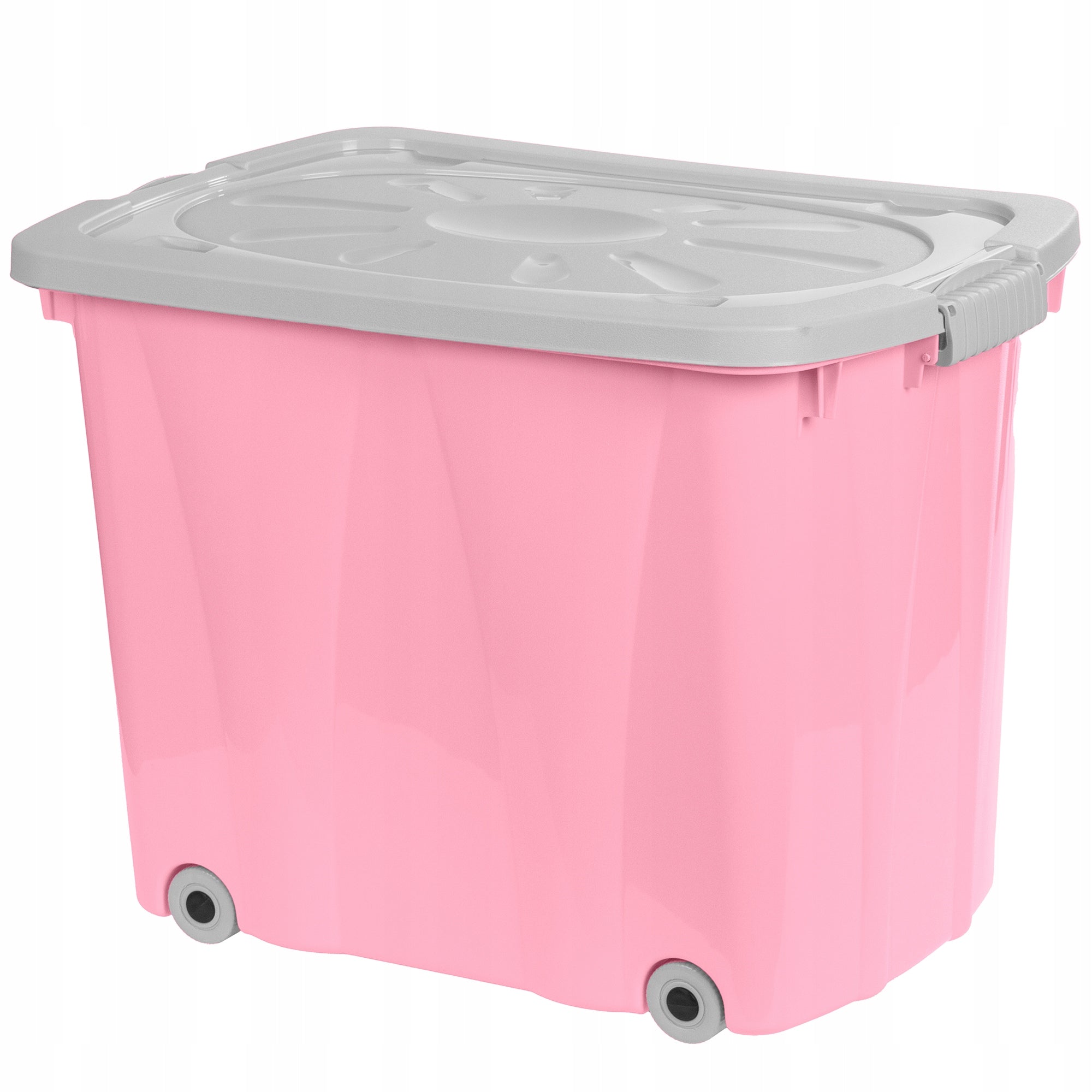Toy container KLIPER HIGH PINK-GRAY 60L box trunk LARGE PL