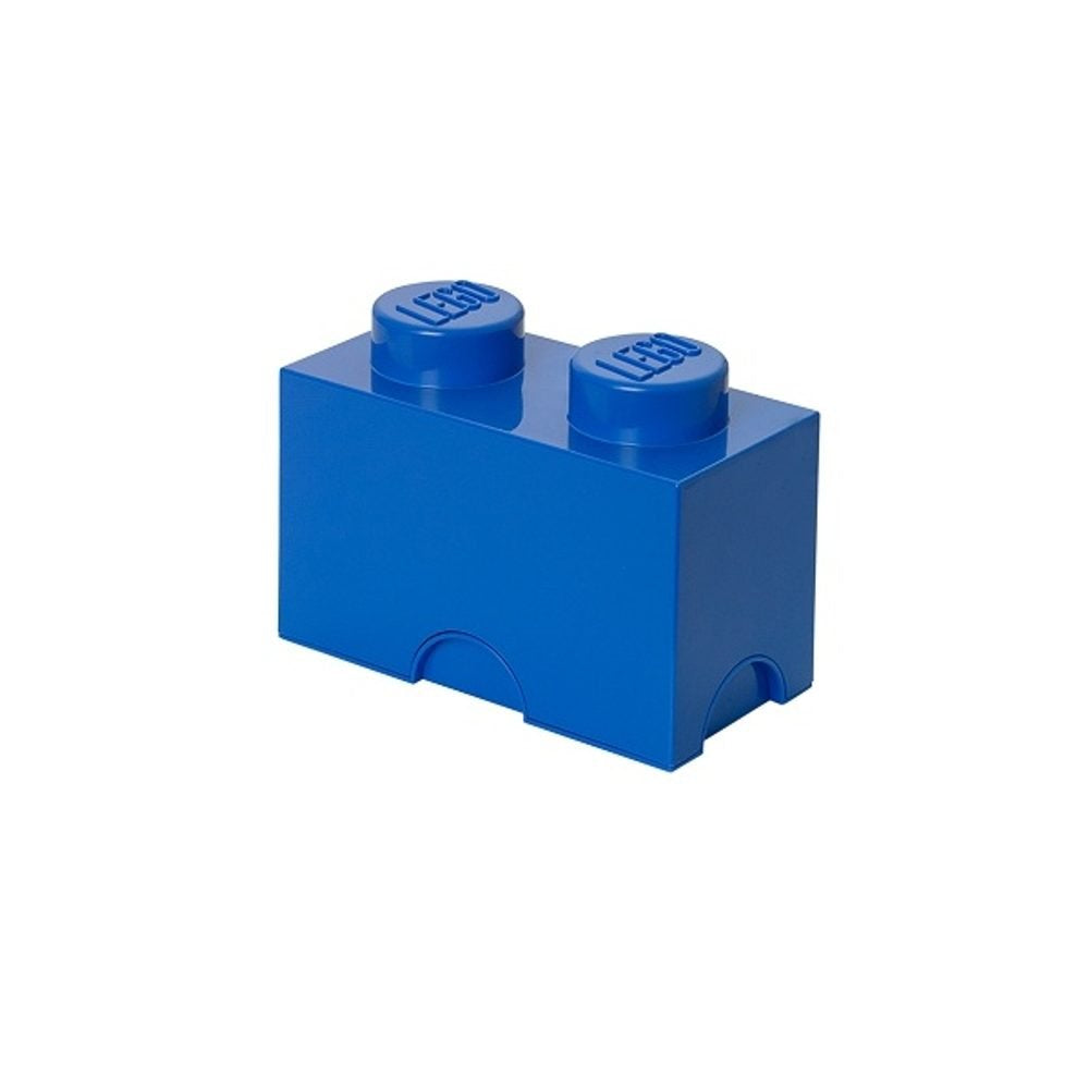 Toy container blocks LEGO storage Brick 2 blue rectangular