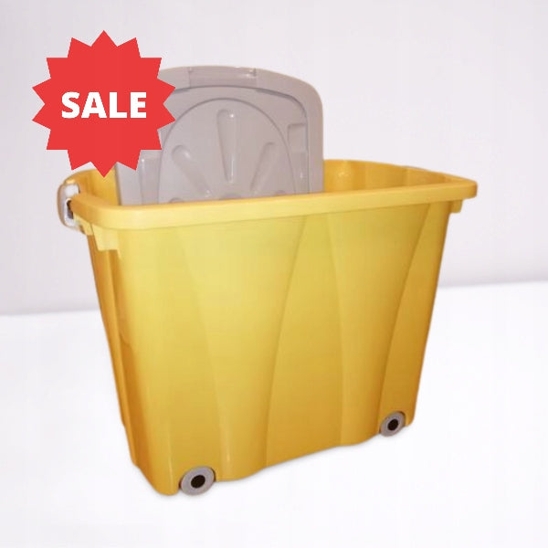 Toy container large CLIPPER HIGH YELLOW-GRAY 60L box trunk LARGE Manufacturer code 2222