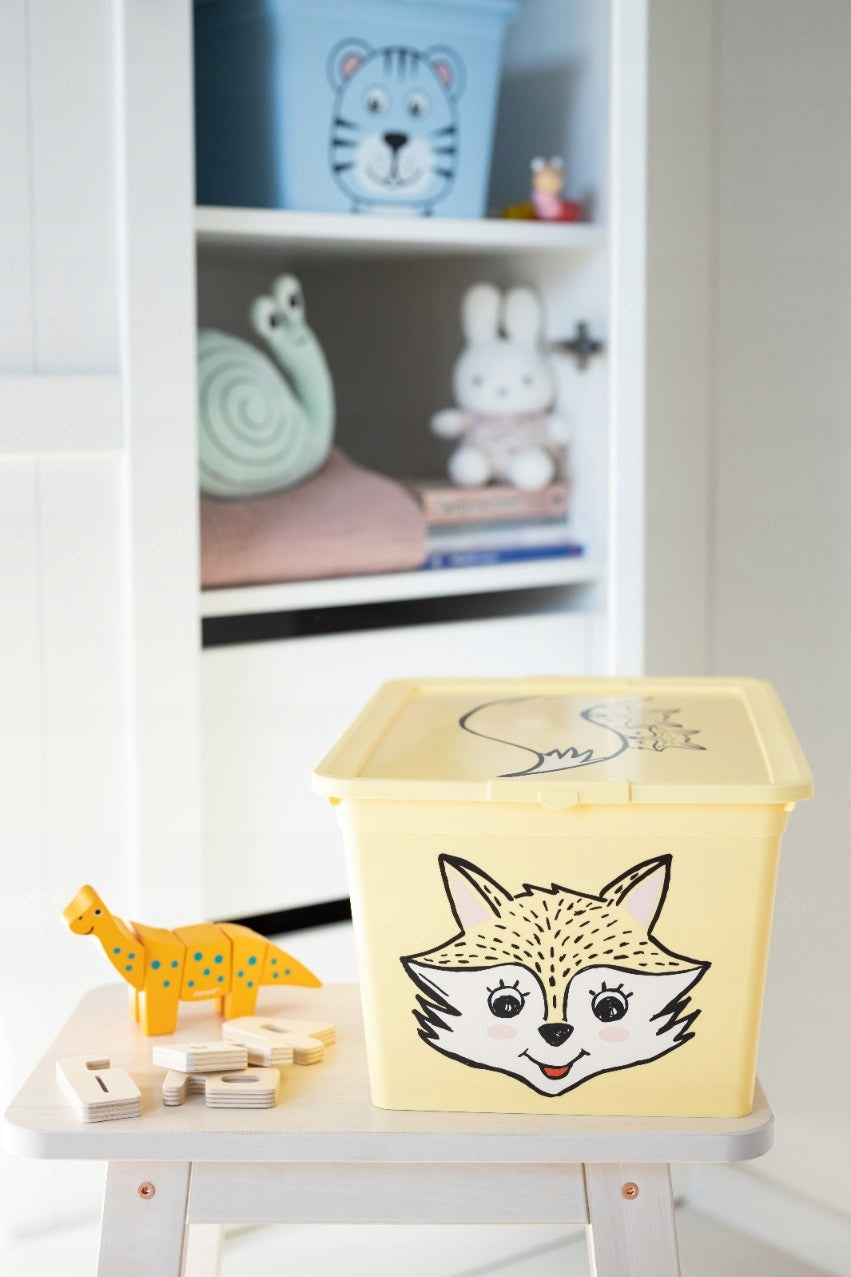Toy container with lid Fox BranQ 15 l 1 pc. Packaging status original