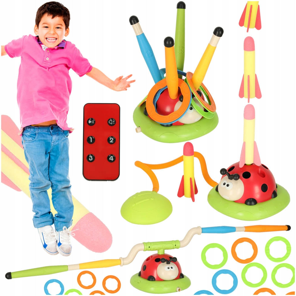 Toy game Interactive 3in1 ladybug racket darts jumping arms Packaging status original
