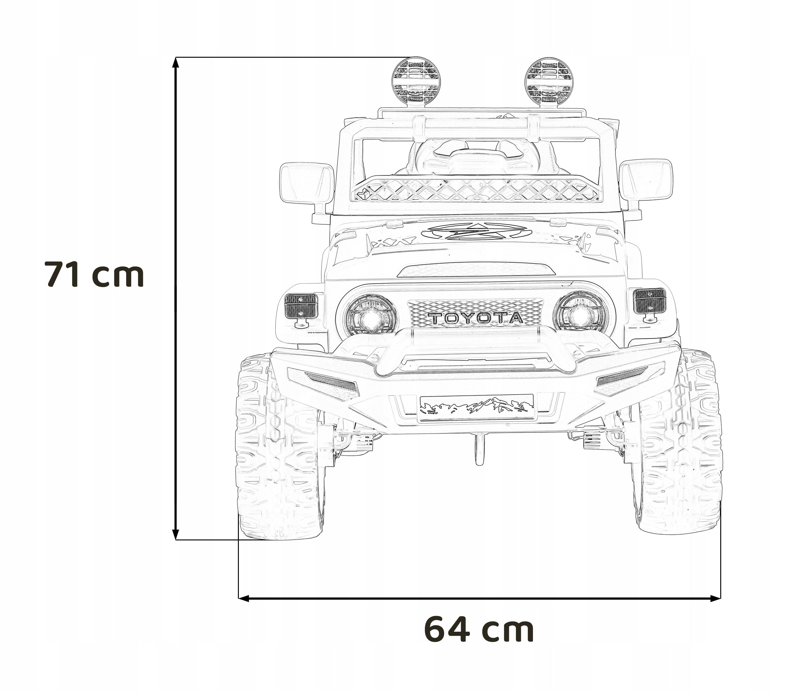 Toyota FJ Cruiser for Kids Beige Remote Control Drive 4x4 Audio LED EVA Batteries included yes